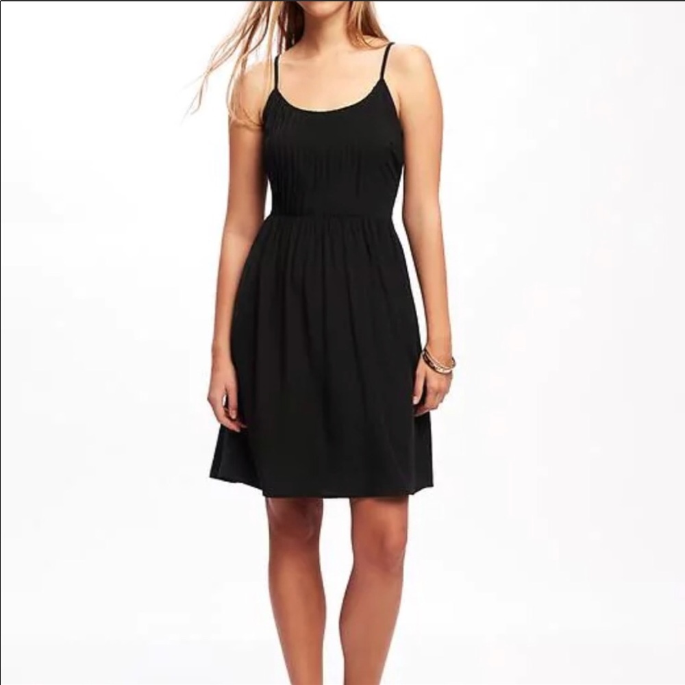 Fit & Flare Pintuck cami dress XXL